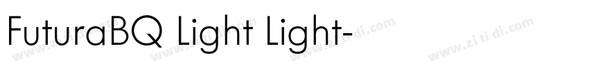 FuturaBQ Light Light字体转换